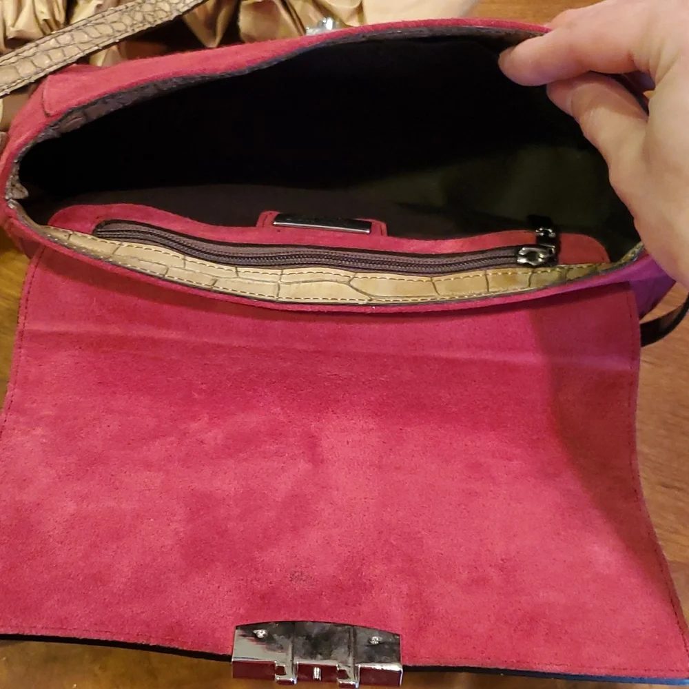 Like NEW Claudia Firenze suede crossbody